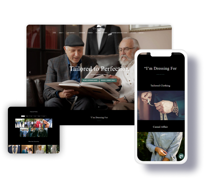 customsuitandshirt.com website preview